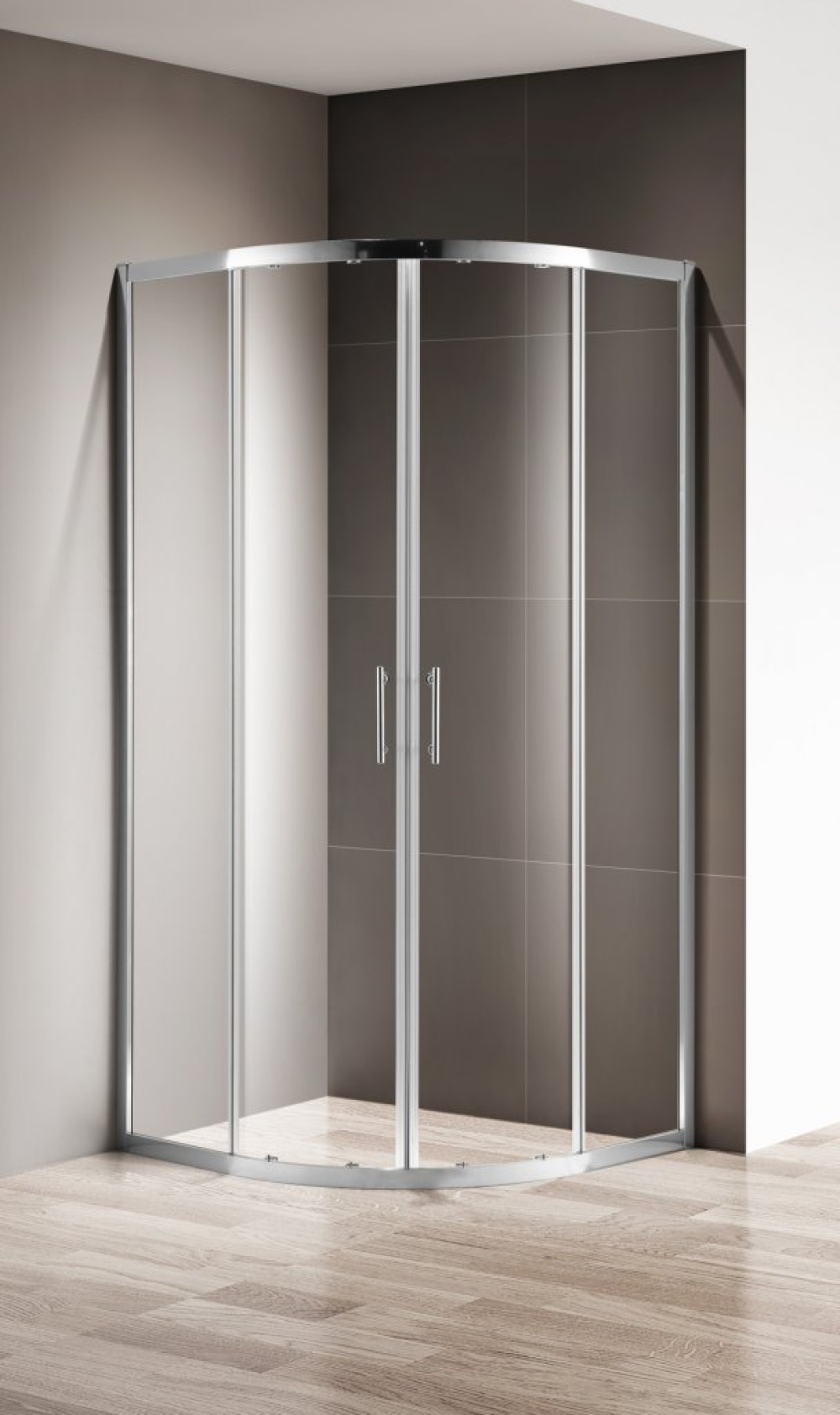 Фото Душевой уголок Cezares Momento-R-2-90-C-Cr 90 х 90 х 195 см стекло прозрачное