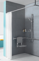 Набор штанг для душевой занавески Keuco Plan 14936010800, хром