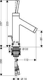 Фото Смеситель для раковины AXOR Starck 10111000 (хром)