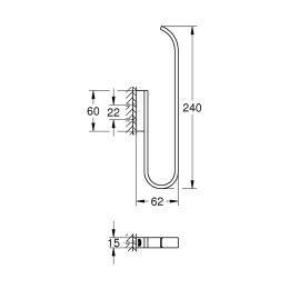 Держатель для запасных рулонов Grohe Selection 41067AL0, черный графит матовый