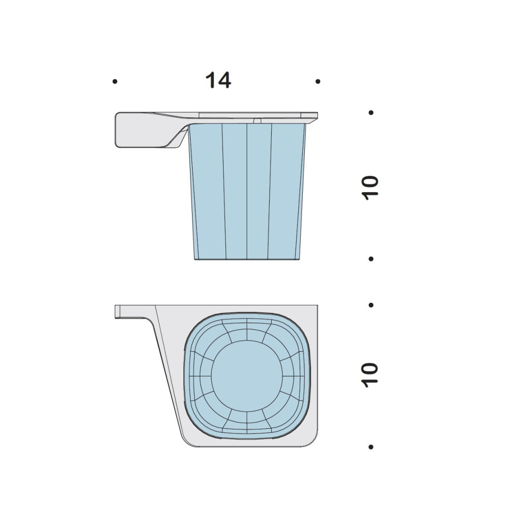 Стакан подвесной Colombo ALIZE B2502