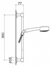 Душевой гарнитур Villeroy&Boch LaFleur (26.403.955.00) хром