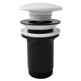 Rav Slezak MD0485CMAT Водослив для умывальника CLICK CLAK 5/4" МАТОВЫЙ ЧЕРНЫЙ