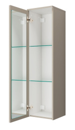Velvex UNIQUE UNIT PpUNI.120.ZV-215 Пенал подвесной зеркало внутр., бежевый шелк