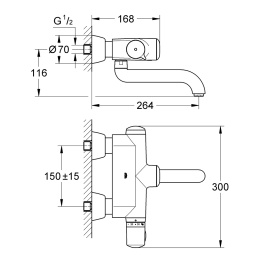 Смеситель Grohe Europlus E 36239001 для раковины
