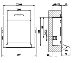 Фото Душевой каскадный излив Gessi Eleganza (46293#238) хром
