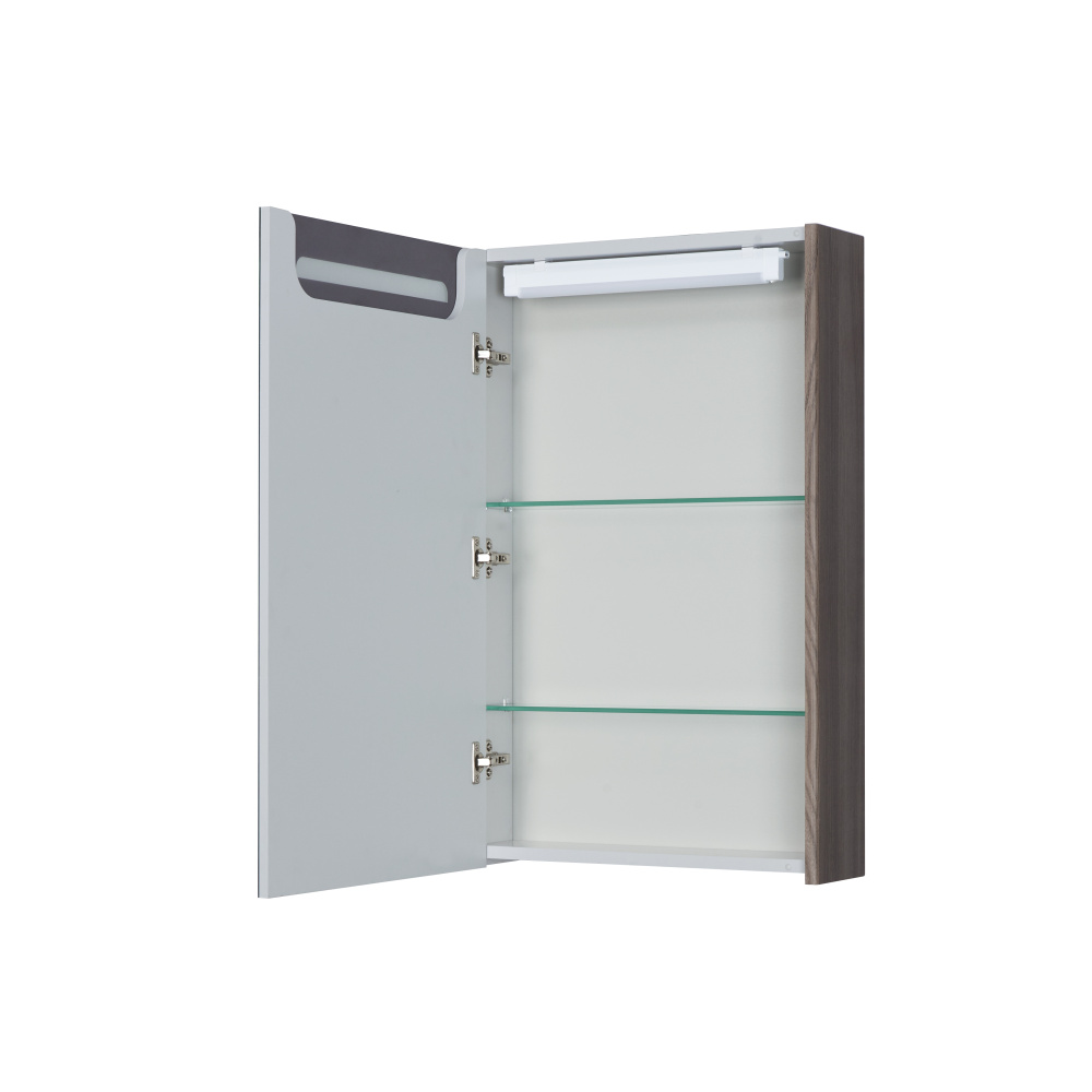 Зеркальный шкаф Aquaton Сильва 50 дуб макиато 1A215502SIW5L