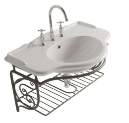 Фото Консоль для раковины Globo Paestum (PA067) Состаренный металл