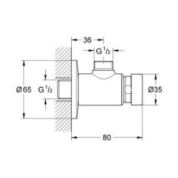 Фото Grohe Euroeco 36267000 Вентиль, для душа