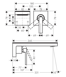 Фото Axor MyEdition 47062000 Смеситель для раковины