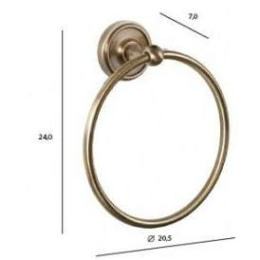 Полотенцедержатель кольцо Tiffany World Bristol TWBR015oro, золото