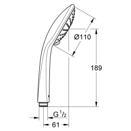 Grohe Euphoria 27220000 Душ ручной, 2 вида струи