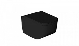 Подвесной унитаз Hatria Next (A0Y1F102) черный, матовый