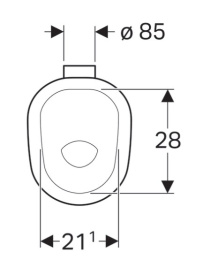 Чаша напольного унитаза Geberit Bambini 211650000