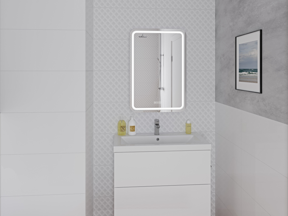 Фото Cersanit KN-LU-LED051*55-p-Os Зеркало LED 051 DESIGN PRO 55