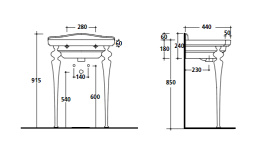 Раковина 65 см Galassia Ethos (8432), цвет белый