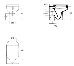 Ideal Standard Playa J492501 Унитаз напольный