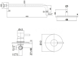 Душевая система Paffoni Light (KITLIG011NOKING) черный матовый