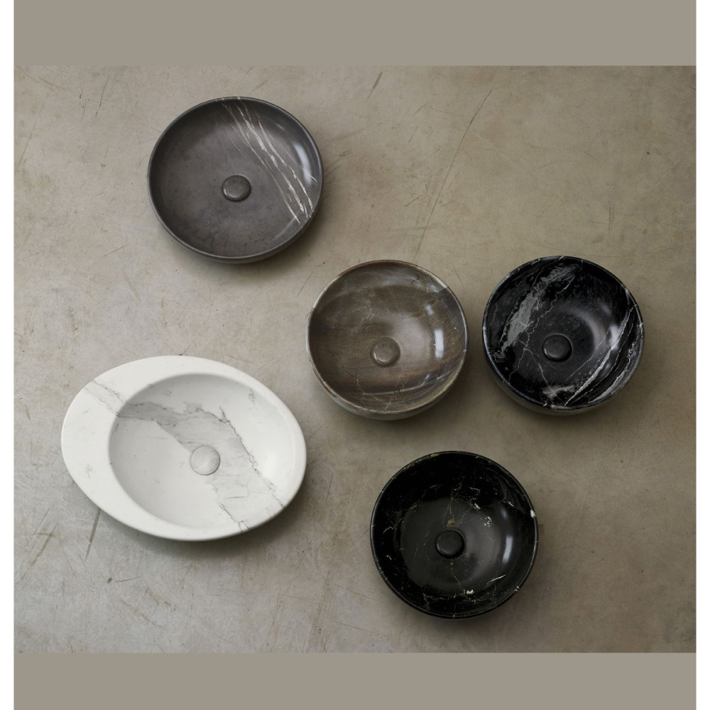 Ceramica CIELO Shui Comfort SHCOLAT40 BC - Раковина накладная Ø 40 см Breccia Arabescata