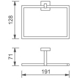 Держатель для полотенец Aquanet 4780