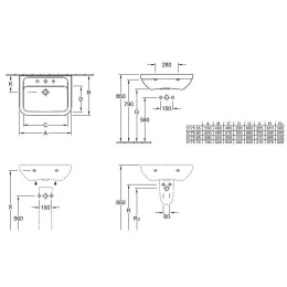 Раковина 51755501 VILLEROY&BOCH Omnia architectura, 550х460 мм