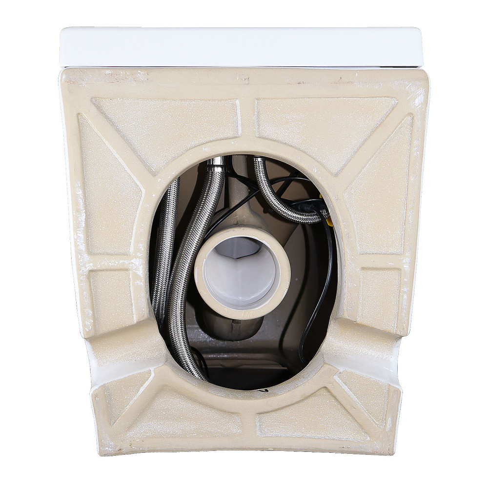 Унитаз напольный Azario (AZ-102) импульсный, безбачковый, Белый