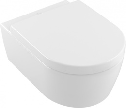 Фото Villeroy Boch Avento 5656HRR1 Подвесной унитаз в комплекте с сиденьем и крышкой ceramicplus (альпийс