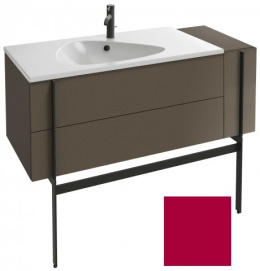 Тумба под раковину Jacob Delafon Nouvelle Vague 120 см, EB3034-R3, 3 ящика, с выступом, цвет - малин