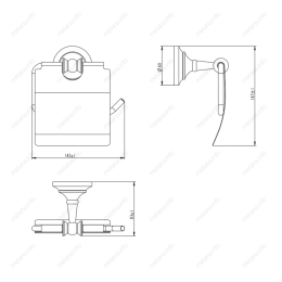 Держатель туалетной бумаги MELANA 820 (820007) хром