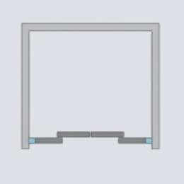 Душевая дверь в нишу Radaway Idea DWD 180x200 профиль хром, стекло прозрачное 387128-01-01