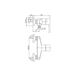 Фото Смеситель для душа Paini Arena 92CR5112SFTKM хром