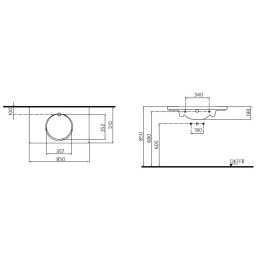 Ideal Standard Sadler T081401 Раковина на 85 см