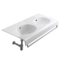 Раковина двойная Globo Bowl+ (BP110.BI) белый