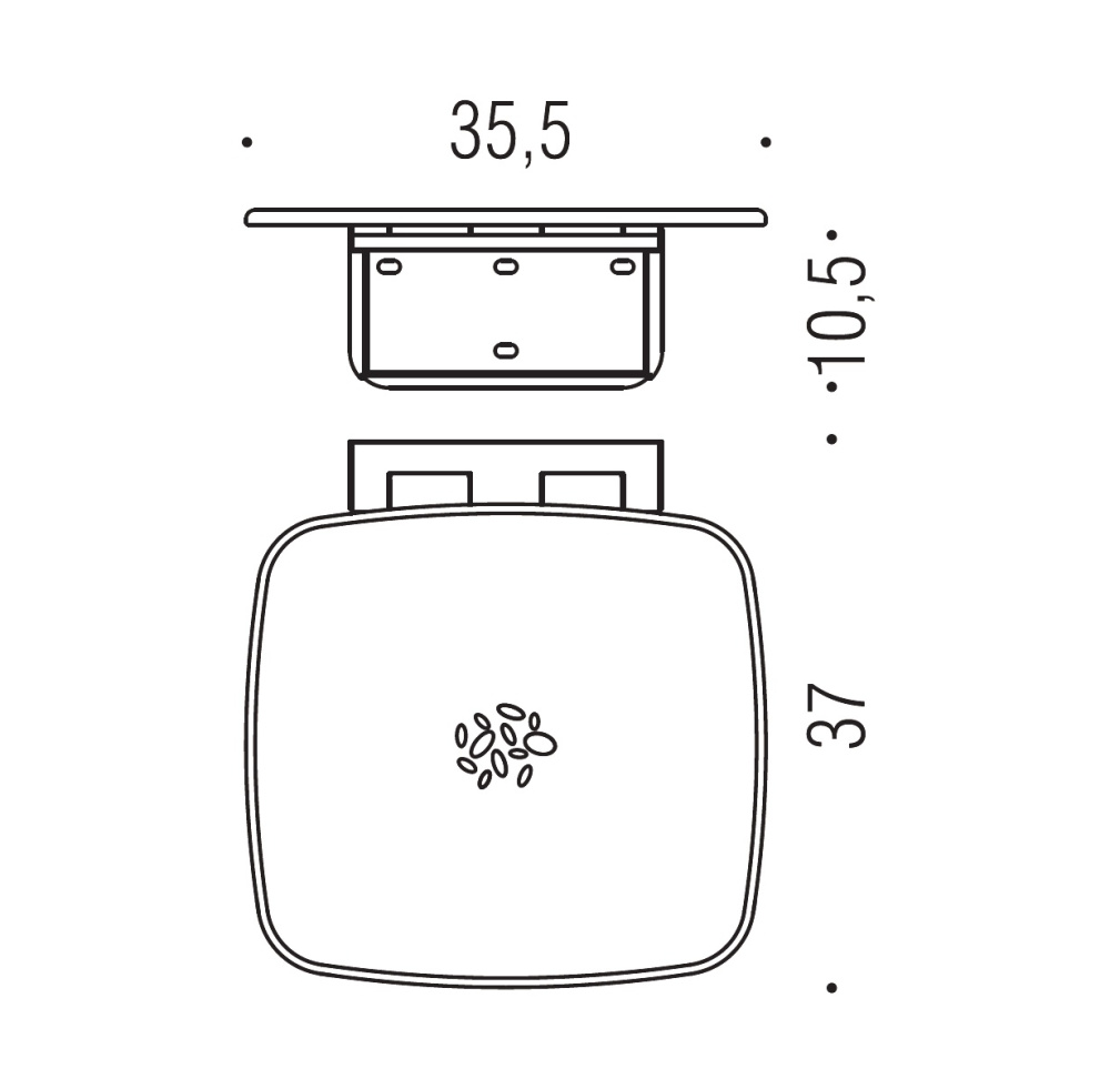 Фото Colombo Design Complementi B9645.NE - Откидное сидение для душа (черное)