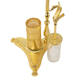 Фото Стойка с аксессуарами Migliore Luxor 26291 золото