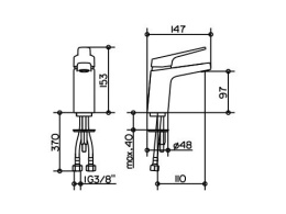 Фото Смеситель для раковины Keuco Collection Moll 52704010000, хром