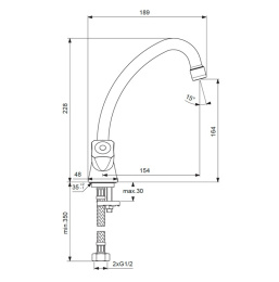 Смеситель Vidima ПРАКТИК (PRACTICE) BA227AA для раковины