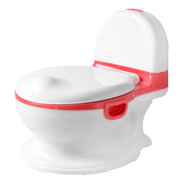 Горшок детский "УНИТАЗИК" с ручками SANTRADE ST SM-F900/RD цвет белый/красный