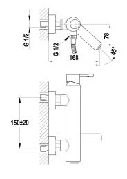 Фото Смеситель Teka Alaior XL 221210200 для ванны