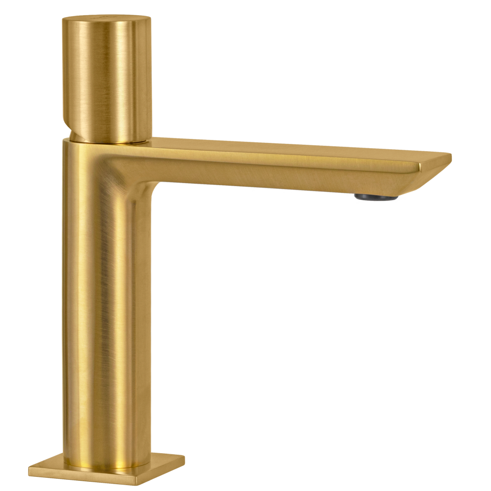 Фото Смеситель для раковины Remer Edge EG512BG, золото брашированное