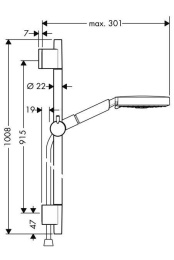 Душевой гарнитур Hansgrohe Raindance (27895000) хром