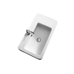 Kerasan Ego 324301 раковина 75х43 с 1 отверстием под смеситель, цвет белый