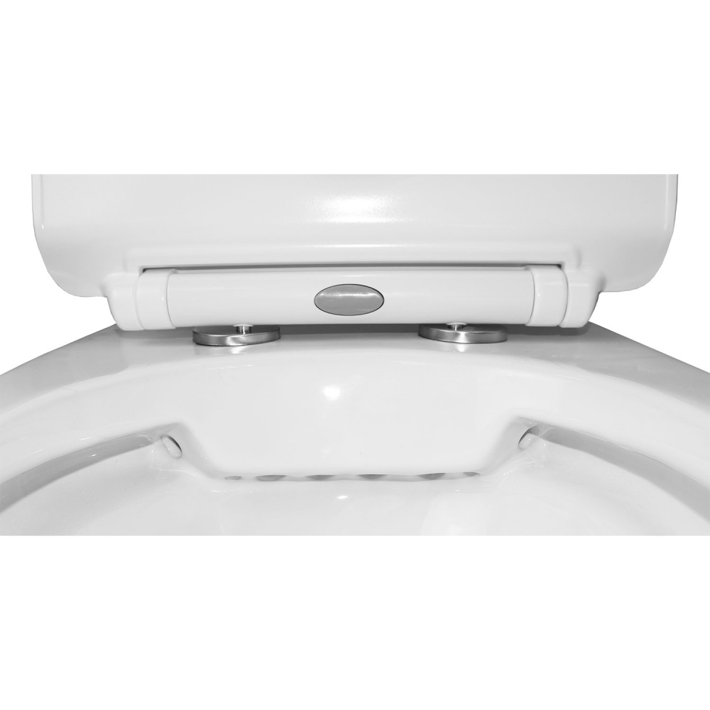 Унитаз-компакт Azario FRETTA ROUND (AZ-1217 + AZ-1216-G) Белый