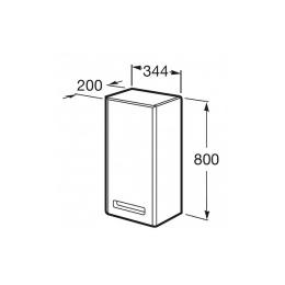 Шкаф для ванной комнаты Roca Gap (ZRU9302694) бежевый
