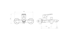 RedBlu by Damixa 461000000 Palace Grand, смеситель для ванны/душа