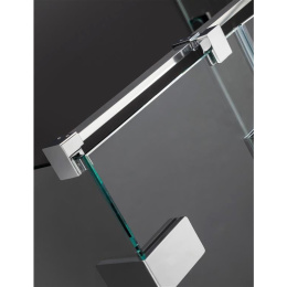 Душевая дверь в нишу Radaway Euphoria DWJ 110x200 профиль хром, стекло прозрачное, крепления слева 3