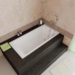 Чугунная ванна 170x80 Delice Parallel DLR220502