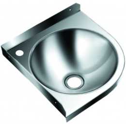Фото Раковина угловая настенная из нержавеющей стали MOEFF MF-141