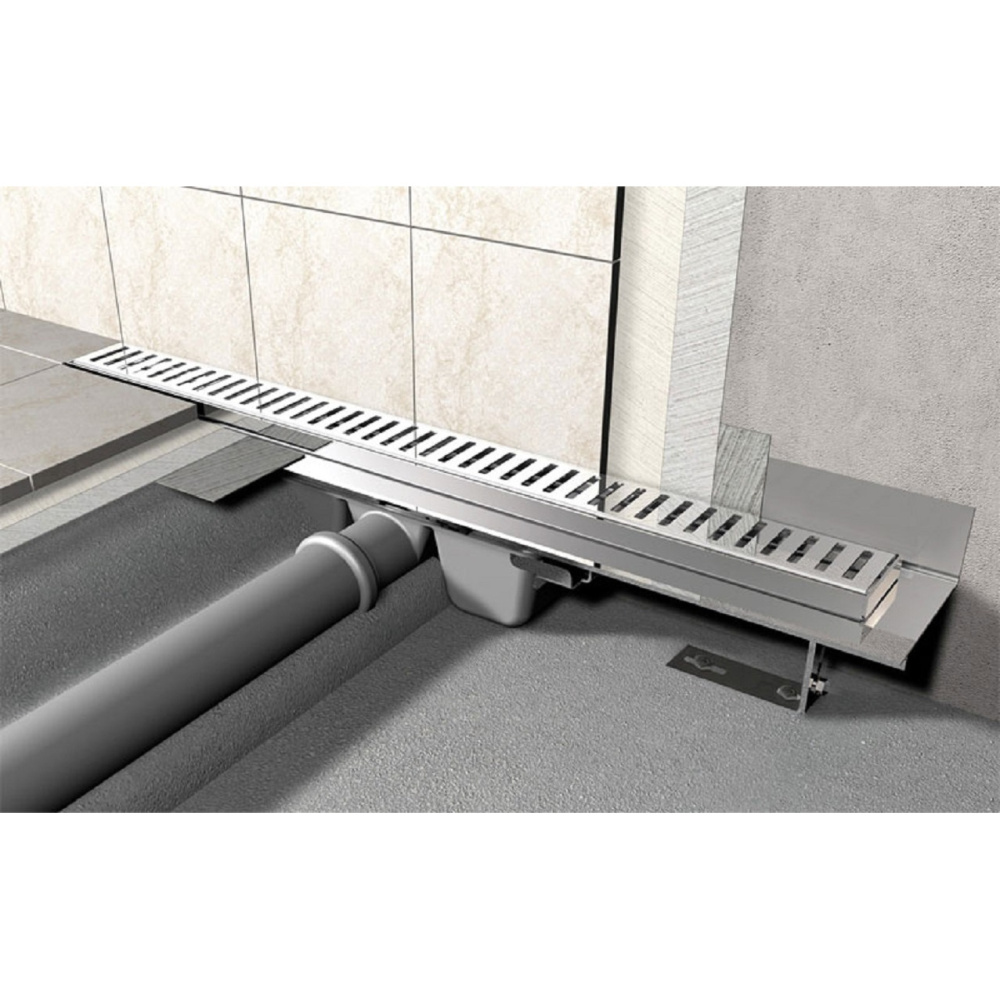 Водоотводящий желоб AlcaPlast (APZ1SMART-LINE-650) серый