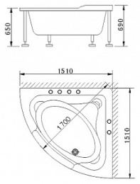 Фото Appollo A-2121А с аэромассажем
